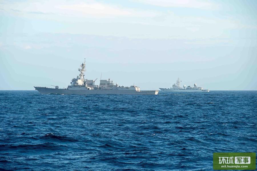 南海交鋒！中國艦艇抵近監(jiān)視美航母戰(zhàn)斗群