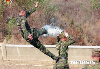 朝鮮特種部隊(duì)訓(xùn)練照罕見(jiàn)曝光