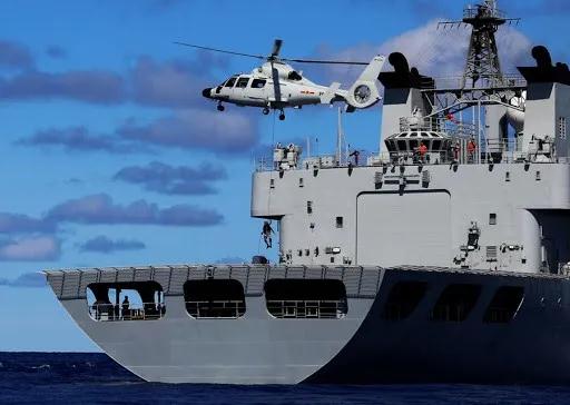 找抽？中國科考船在南?？碧?，美澳軍艦近距離挑釁
