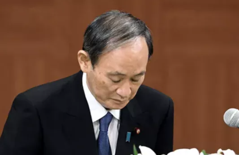 日本首相菅義偉道歉，因為……