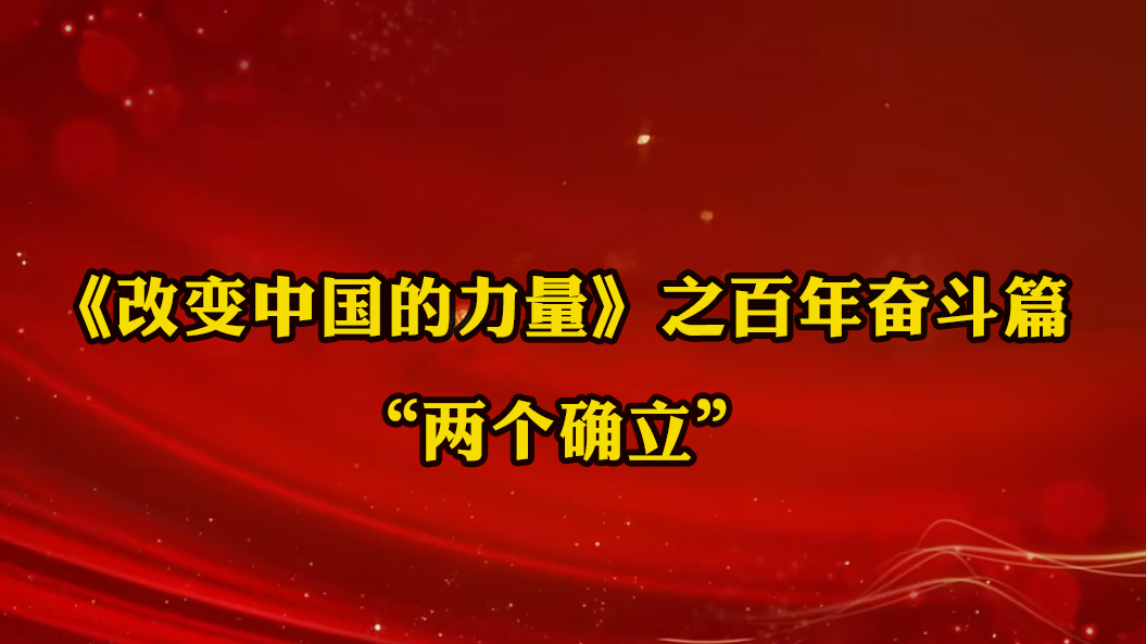 《改變中國(guó)的力量》之百年奮斗篇：“兩個(gè)確立”