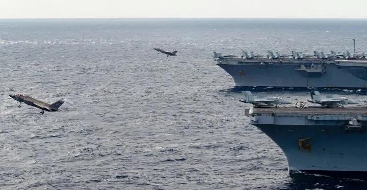 美國艦載機為什么摔在南海？