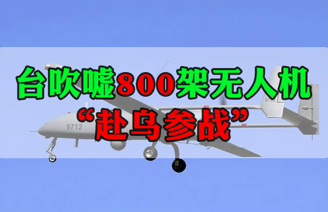 臺吹噓800架無人機(jī)“赴烏參戰(zhàn)”借俄烏沖突蹭熱點(diǎn)被批不自量力！